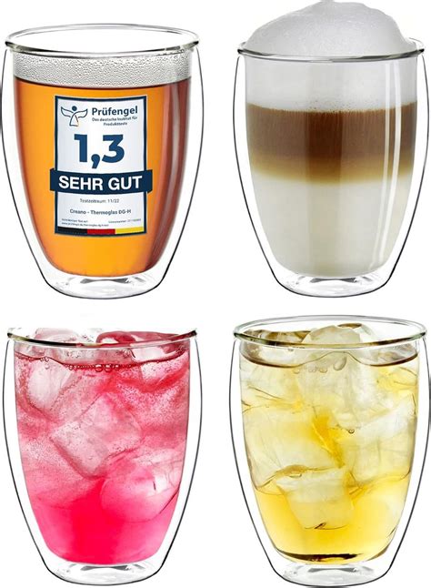 Koffieglazen Thee Glazen Latte Macchiato Van Borosilicaatglas Set Van