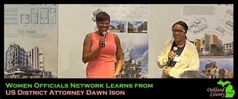 Women Officials Network Learns from US District Attorney Dawn Ison ...