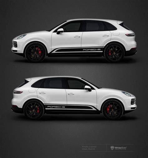 Porsche Cayenne - Stripe Decals black design | WrapStyle