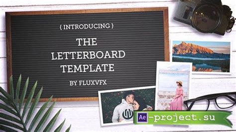 Videohive Letter Board Flat Lay Kit Project For After Effects