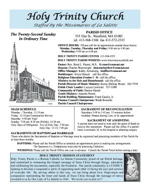 Holy Trinity Church Westfield Ma - Fill Online, Printable, Fillable, Blank | pdfFiller