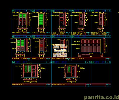 Download Detail Pintu Dan Jendeladwg Panrita Space