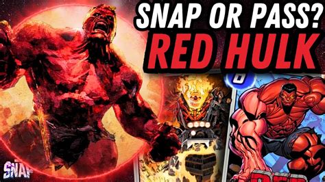 RED HULK Details Mechanics Snap Or Pass Marvel Snap YouTube