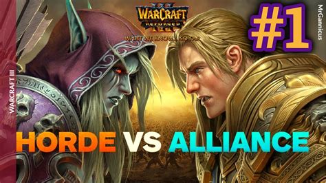 1 HORDE VS ALLIANCE NEW WARCRAFT III REFORGED CUSTOM GAME MAP