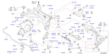 2010 Nissan Murano Suspension Subframe Crossmember Rear 55400 CC00A