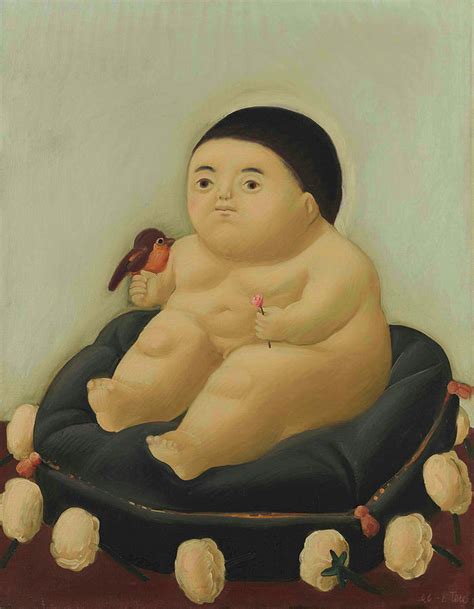 Fernando Botero El Nino Jesus Painting By Dan Hill Galleries Fine Art