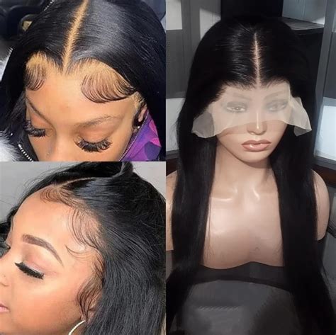 Gwigz Lace Front Wigs Straight Human Hair 13x4 Straight Hd