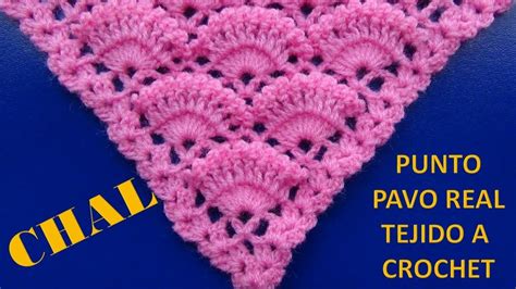 Chal A Crochet 2 Tejido En Punto Pavo Real A Crochet Paso A Paso