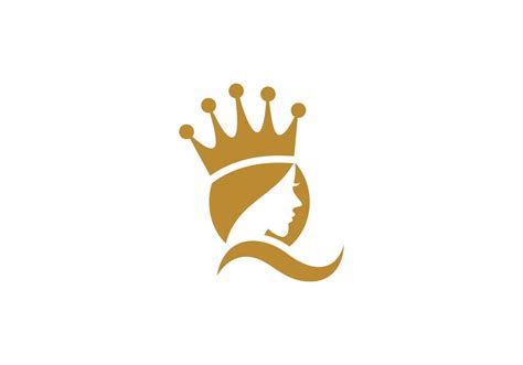 Illustration Beautiful Face Queen Icon Logo Symbol Design 6303617