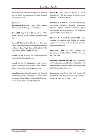 Processing Composition And Sensory Properties Of Chicken Breast Meat