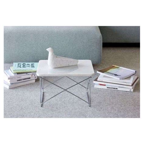 Occasional Table Ltr Hpl White Base Chromed Vitra By Charles Ray