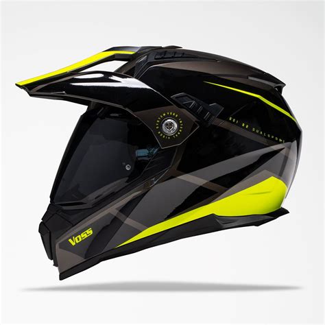 Voss 601 D2 Dual Sport High Viz Inertia Helmet Dual Sport Dual Sport