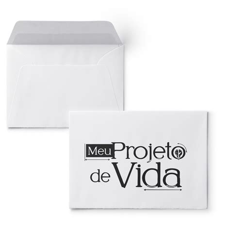 Envelope Colado Meu Projeto De Vida 100 Unidades Novo Israel