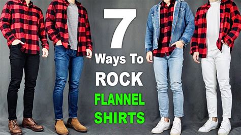 7 Ways To ROCK Flannel Shirt Mens Outfit Ideas YouTube