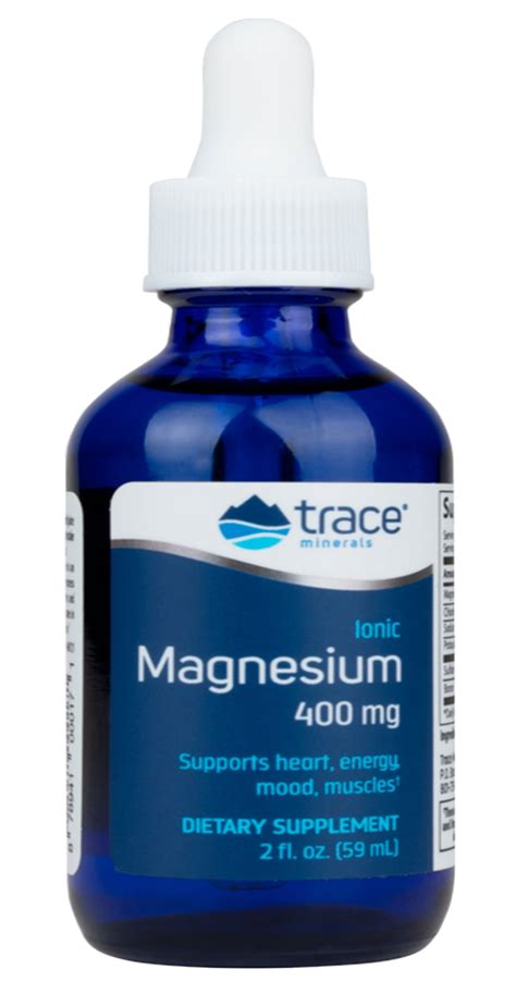 Trace Minerals | Liquid Ionic Magnesium 400 mg | Supports Normal Blood ...