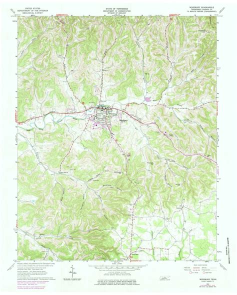 Woodbury, TN (1962, 24000-Scale) Map by United States Geological Survey ...