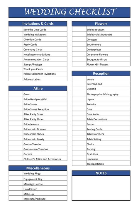Simple Wedding Checklist Wedding Checklist Digital Printable Wedding