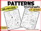 Types Of Patterns Handouts Elementary Art Patterns Worksheets Line