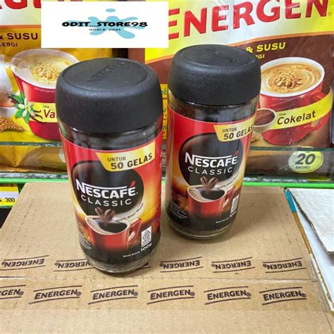 Jual Nescafe Classic Kopi Hitam Instan Botol Gr Shopee Indonesia