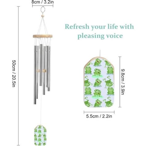 Carillon Olien De Jardin De Cm Motif Grenouilles Carillon