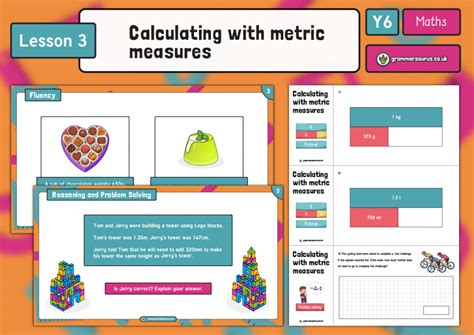 Year 6 Converting Units Calculating With Metric Measures Lesson 3 Grammarsaurus Math