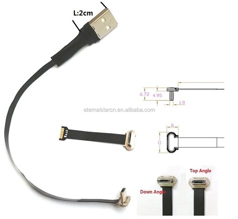 Flat Slim Thin Flex Fpc Cable Short Ffc Fpv Usb 31 Type C Charging Cable Buy Thin Fpc Cable