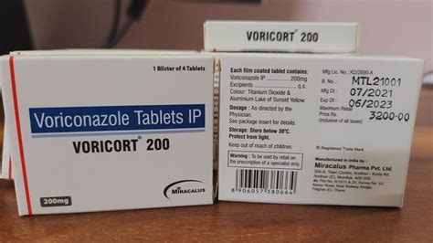 Miracalus Voricort 200 Mg Tablets At 360 Stripe In New Delhi ID