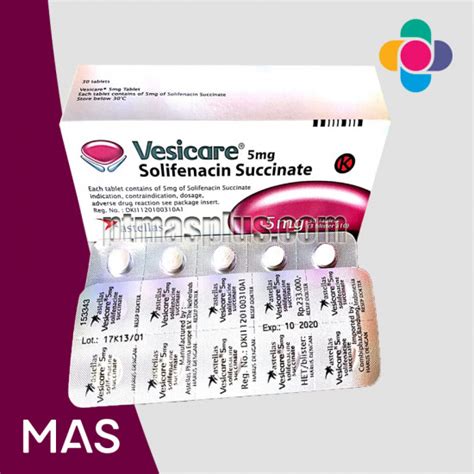 Produk Vesicare 5 Mg 30 S Tab Pt Murni Aik Sukses