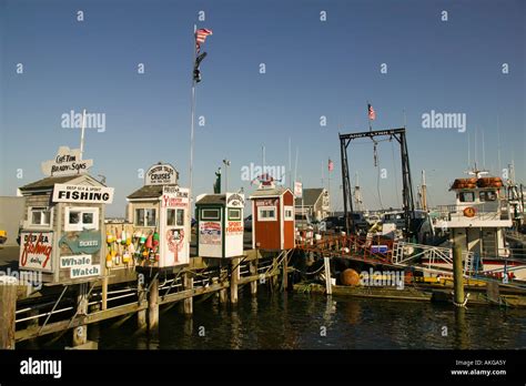 Family Activities on The Waterfront Plymouth Massachusetts Stock Photo ...