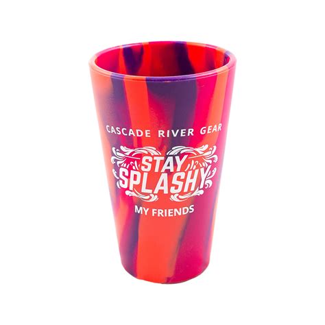 Silipint Stay Splashy Pint Glass Cascade River Gear