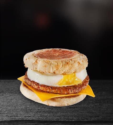 2 SAUSAGE MUFFIN WITH EGGS