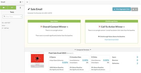 Creating A/B Email Tests