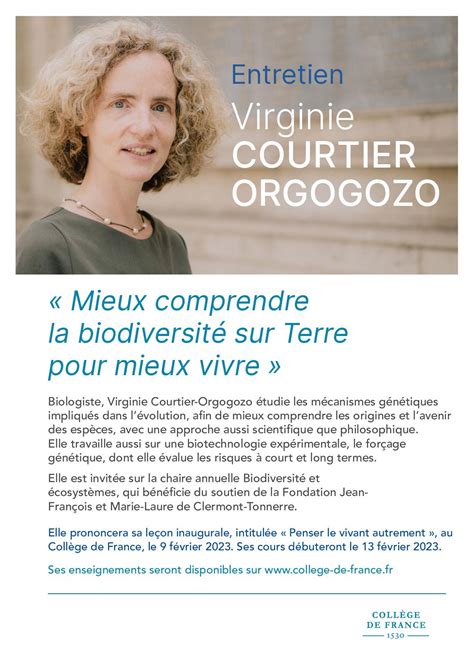 Calaméo Entretien Virginie Courtier Orgogozo