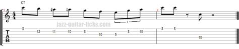 Jazz Guitar Lessons Dominant Jazz Guitar Licks With Tabs