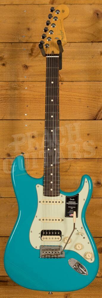 Fender Professional Ii Stratocaster Hss Miami Blue Rosewood Peach Guitars