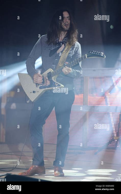 MIAMI FL - JUNE 14: Brian Bell of Weezer performs at Bayfront Park Amphitheater on June 14, 2016 ...