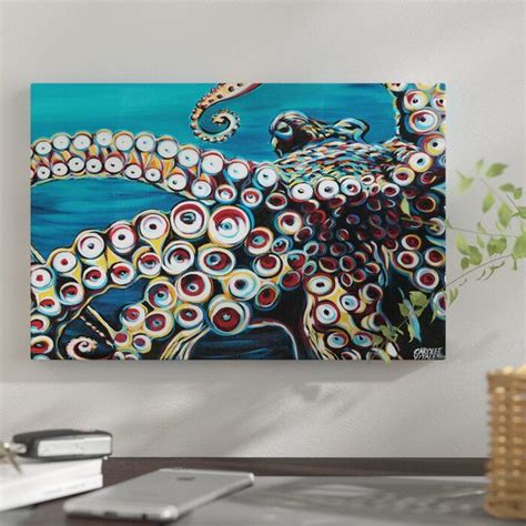 Wild Octopus I By Carolee Vitaletti Graphic Art Print Octopus