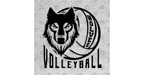 Wolves Volleyball Mascot Logo - Wolves Volleyball - T-Shirt | TeePublic