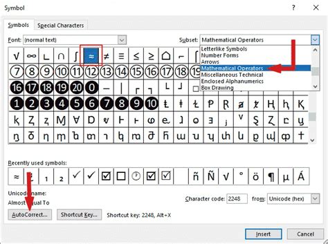 6 Ways to Type Approximately Equal Symbol (≈) in Word/Excel - Software ...