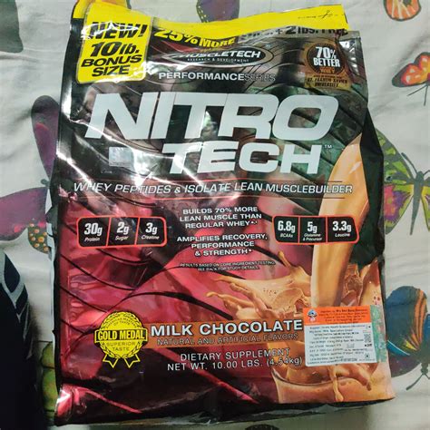 Latest Muscletech Nitrotech Whey Protein Reviews Nutrabay