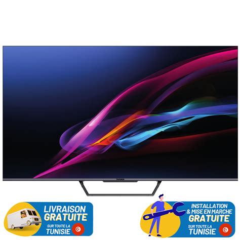 Tv Telefunken Uhd K Qled G B Smart Android Wifi Avec R Cepteur Int Gr