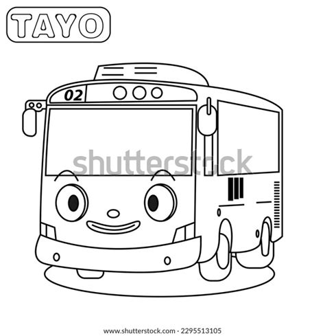 Tayo Cartoon Bus Vector Illustration Icon Stock Vector (Royalty Free ...