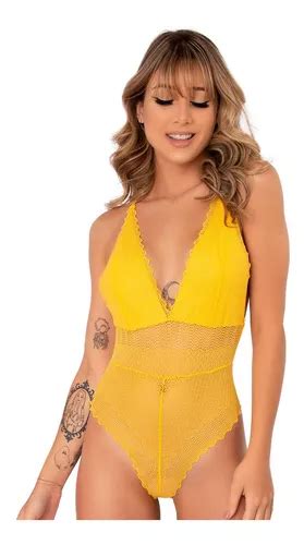 Body Feminino Renda Sensual Decote V Sem Bojo Lingerie Bori Mercadolivre