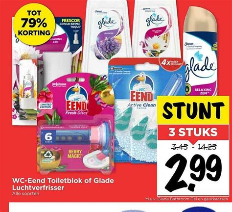 WC Eend Toiletblok Of Glade Luchtverfrisser Tot 79 Korting Aanbieding