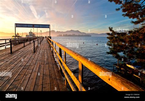 Morning Mood In Gstadt With A View On Fraueninsel Chiemsee Chiemgau