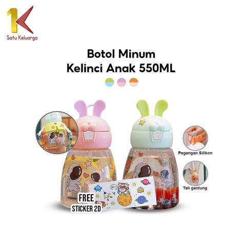 Jual Satu Keluarga Botol Minum Anak Ml Motif Kelinci C Tempat