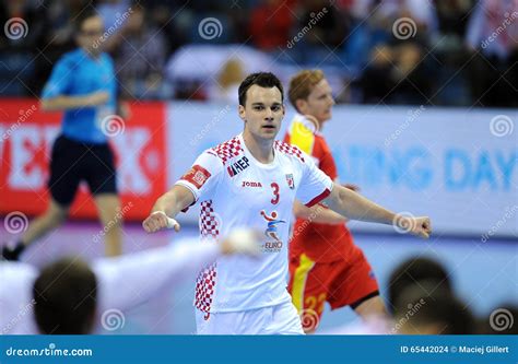 EHF EURO 2016 Croatia Macedonia Editorial Stock Image Image Of Match