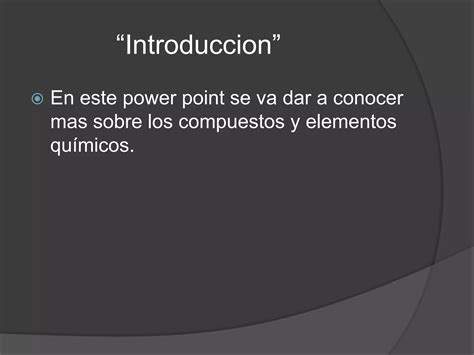 Elementos Y Compuestos Químicos Ppt