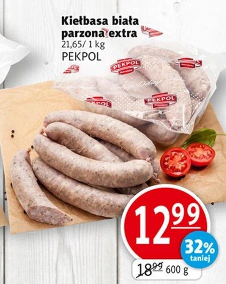 Kiełbasa biała Pekpol 31 TANIEJ promocja Prim Market Ding pl