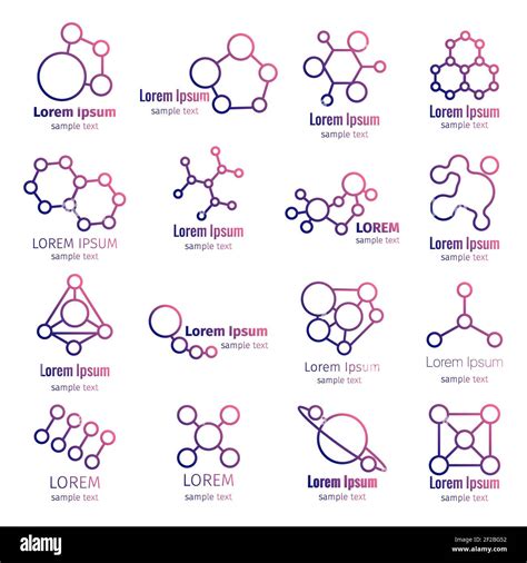 Logo Scientific Research Science Logo Icon Set Science And Research